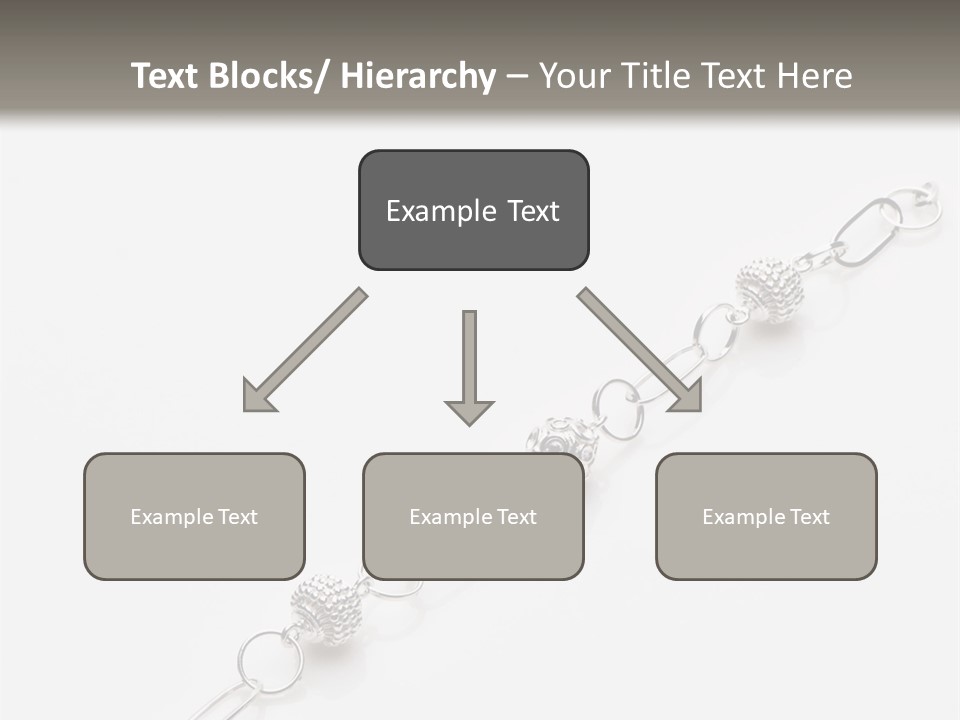 Sterling Silver Bracelet PowerPoint Template