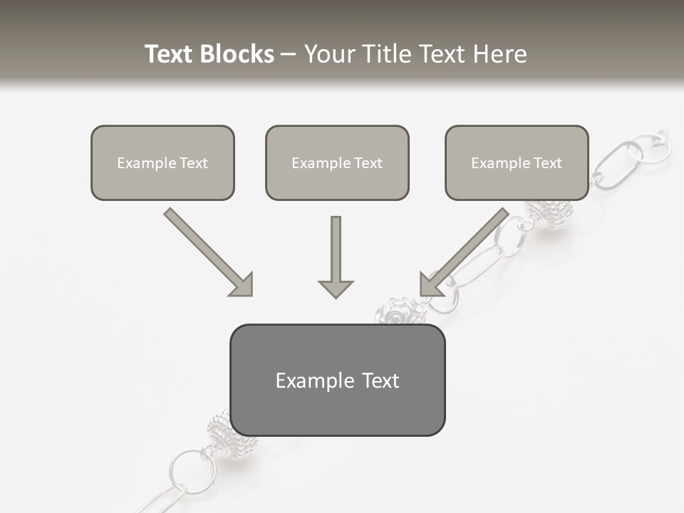 Sterling Silver Bracelet PowerPoint Template