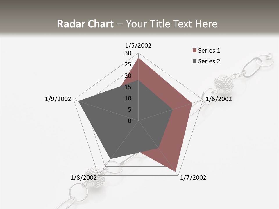 Sterling Silver Bracelet PowerPoint Template