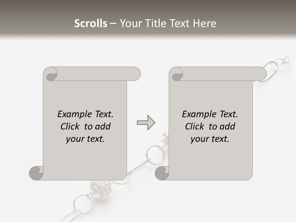 Sterling Silver Bracelet PowerPoint Template