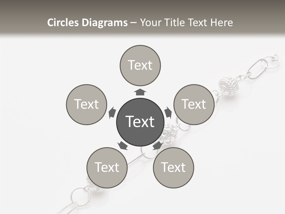 Sterling Silver Bracelet PowerPoint Template