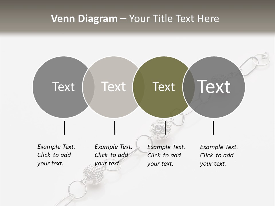 Sterling Silver Bracelet PowerPoint Template