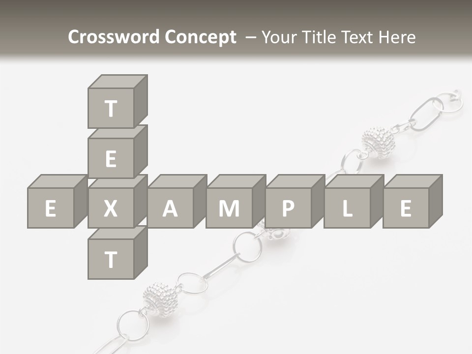 Sterling Silver Bracelet PowerPoint Template