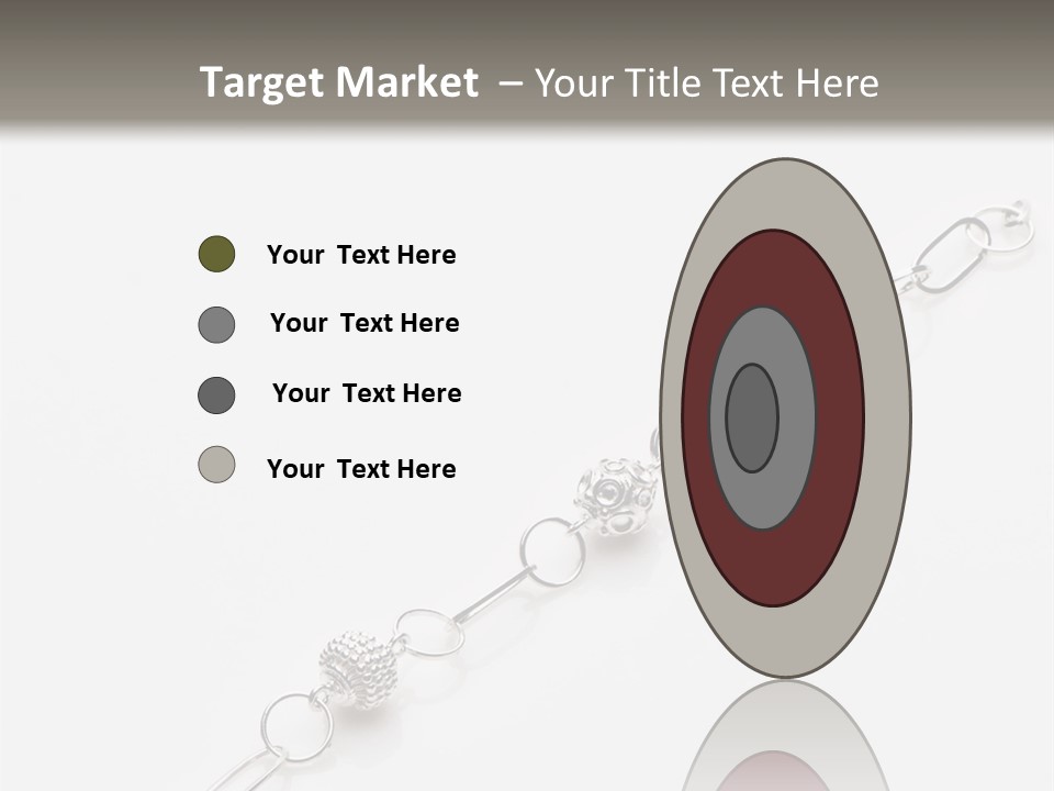Sterling Silver Bracelet PowerPoint Template
