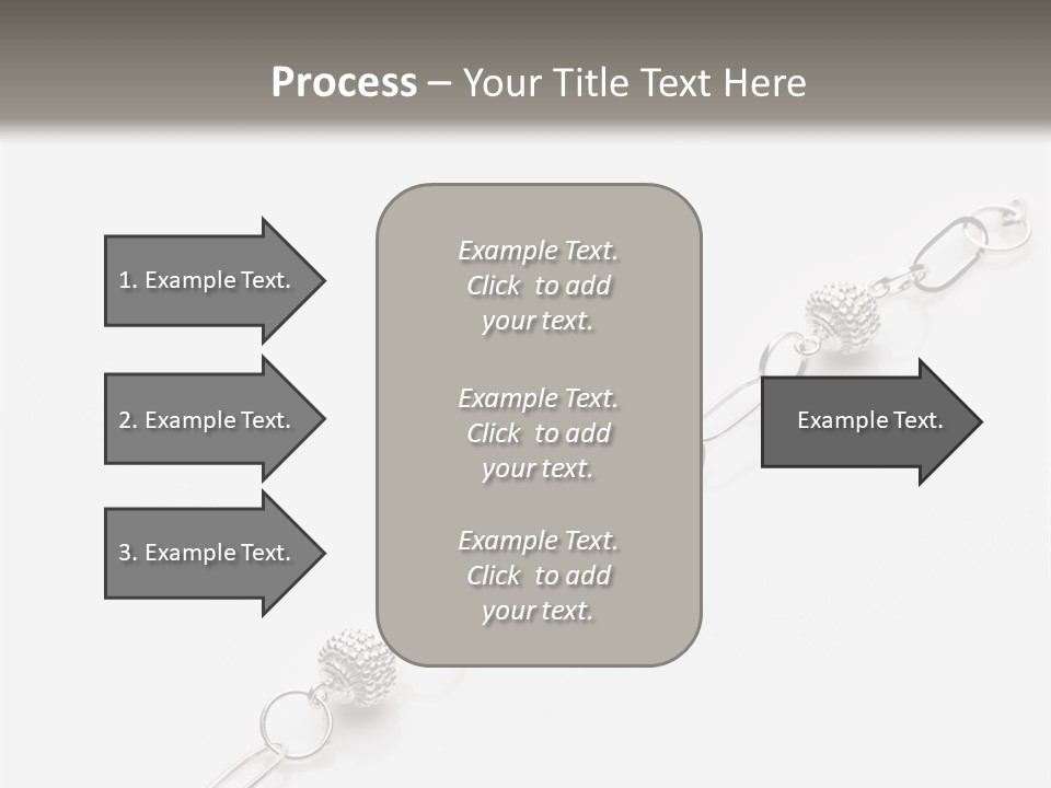 Sterling Silver Bracelet PowerPoint Template