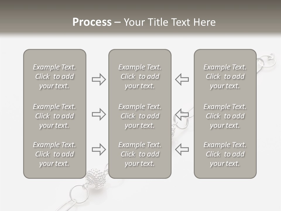 Sterling Silver Bracelet PowerPoint Template