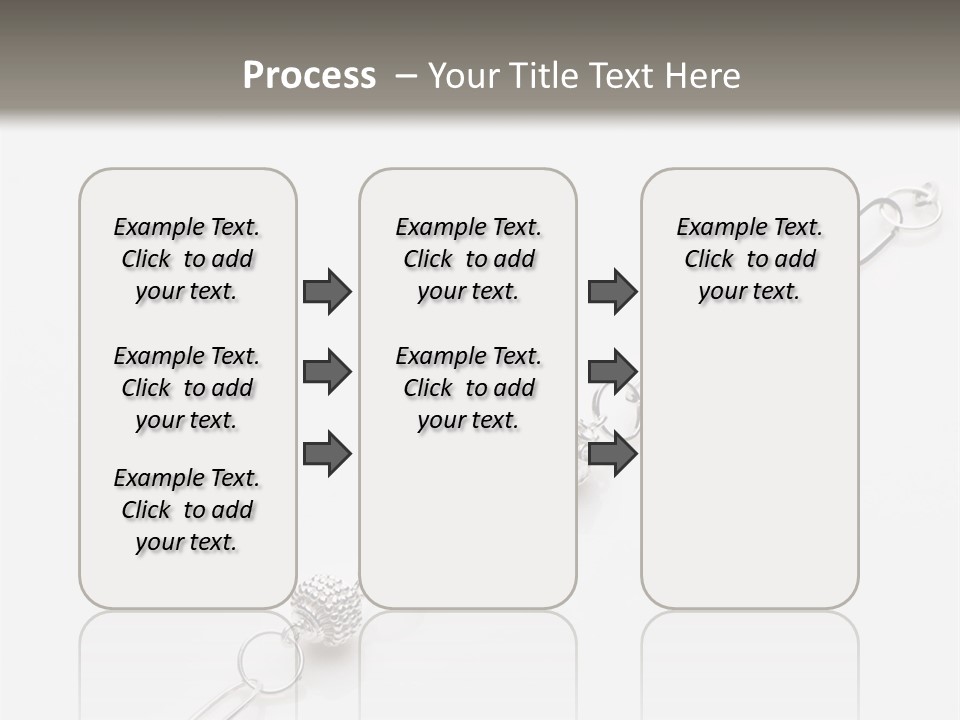 Sterling Silver Bracelet PowerPoint Template