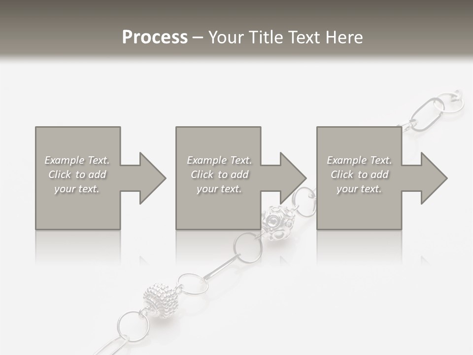 Sterling Silver Bracelet PowerPoint Template