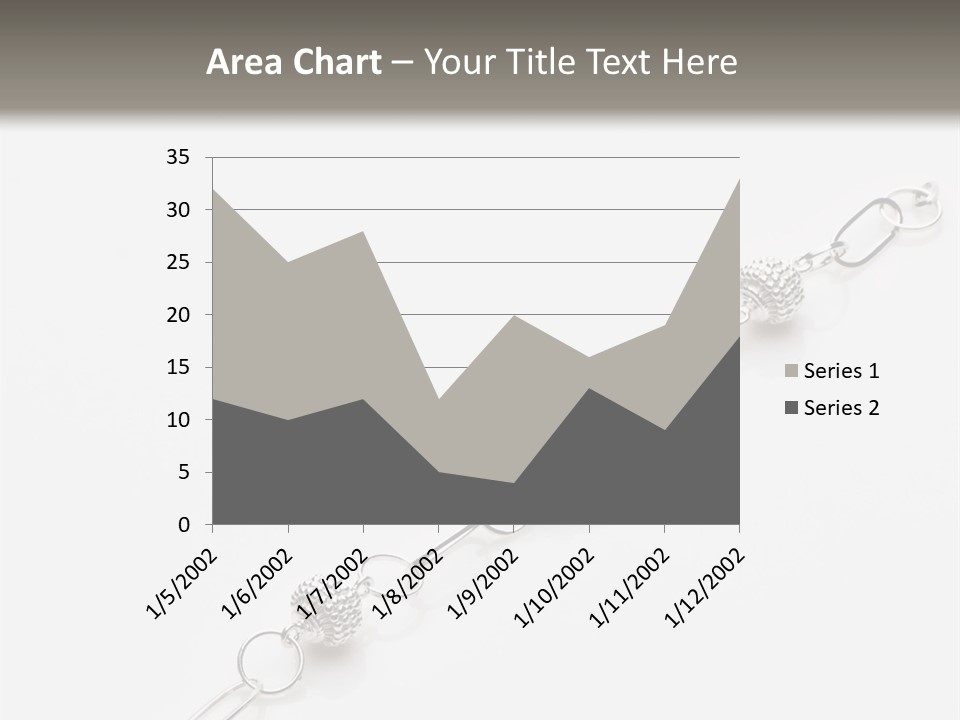 Sterling Silver Bracelet PowerPoint Template