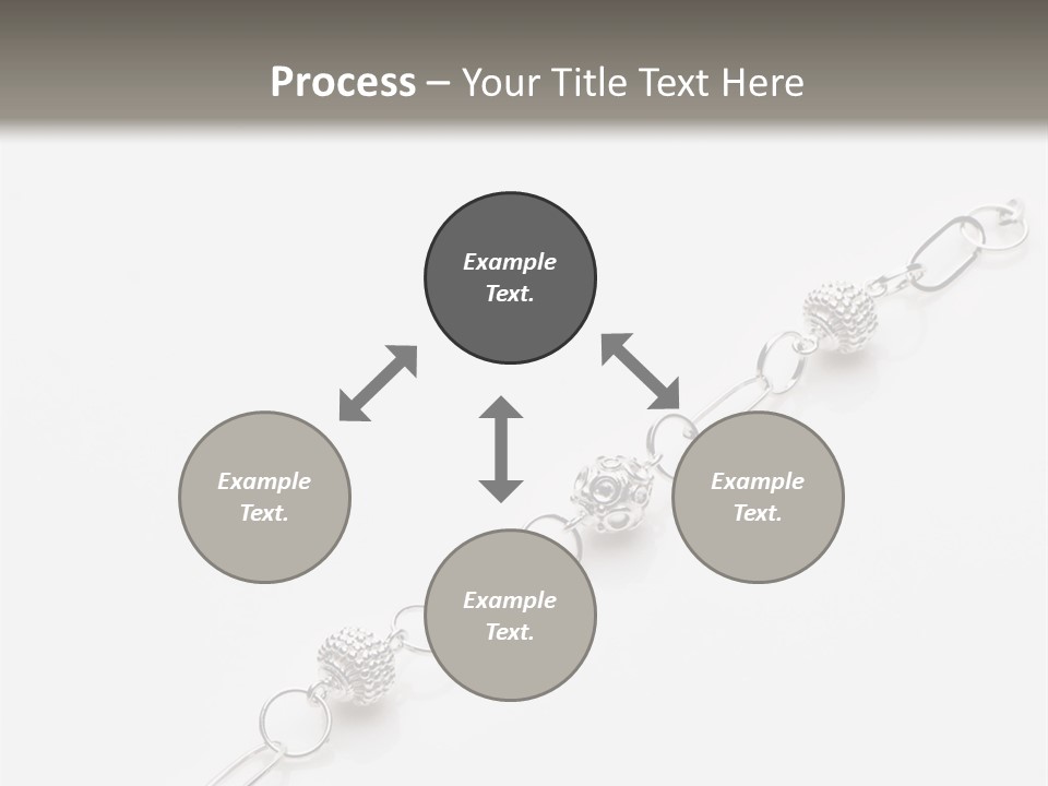 Sterling Silver Bracelet PowerPoint Template
