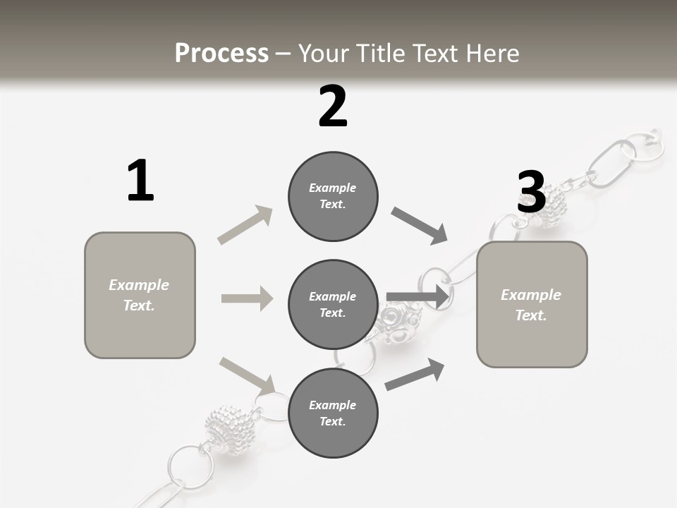 Sterling Silver Bracelet PowerPoint Template