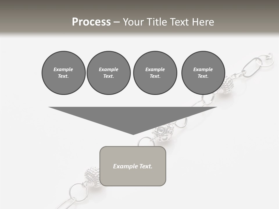 Sterling Silver Bracelet PowerPoint Template