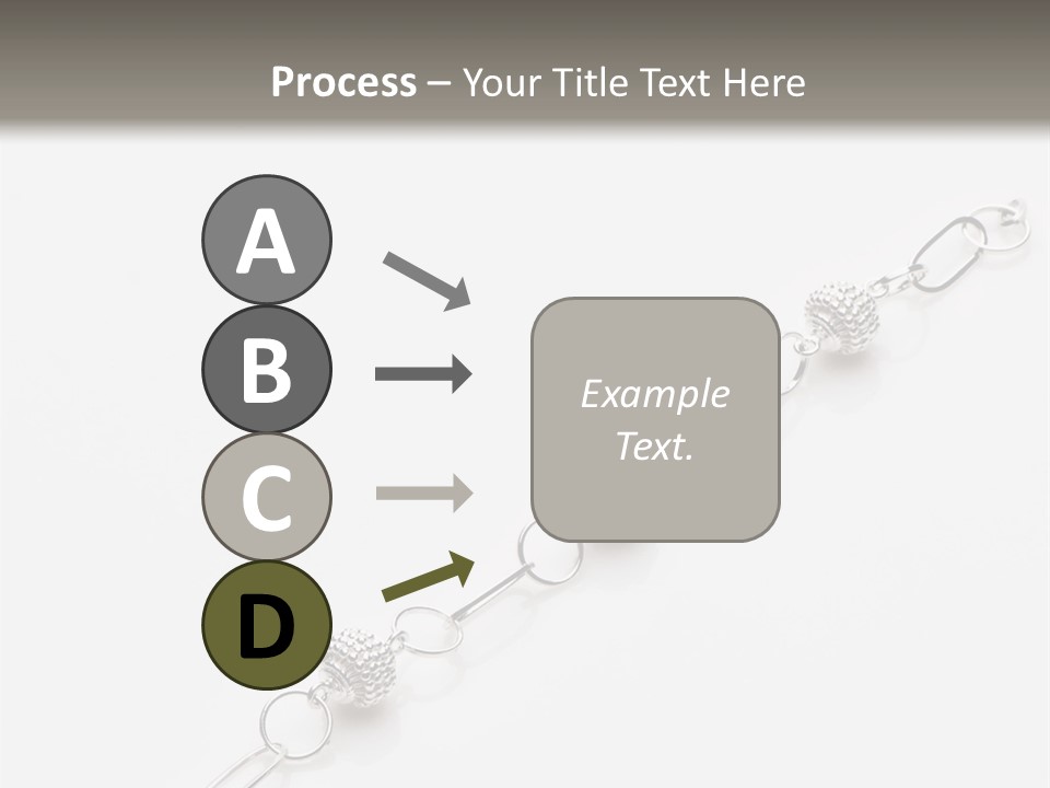 Sterling Silver Bracelet PowerPoint Template