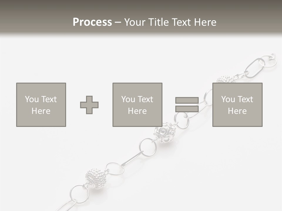 Sterling Silver Bracelet PowerPoint Template