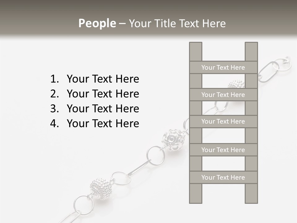 Sterling Silver Bracelet PowerPoint Template