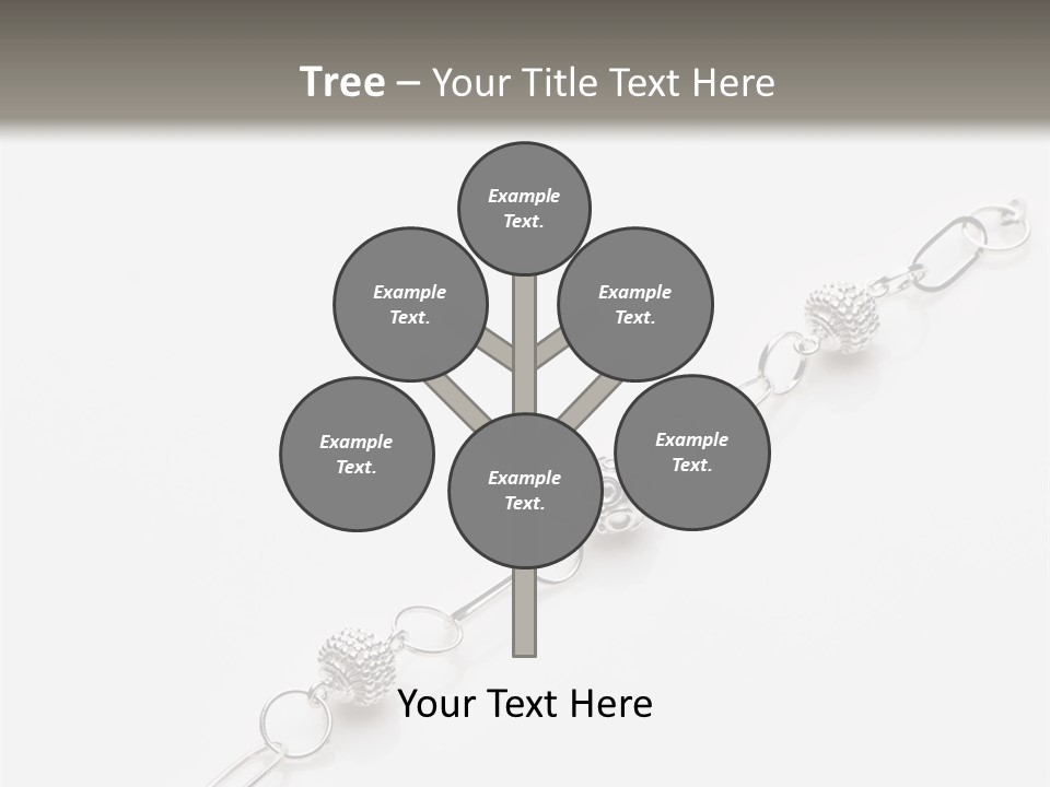 Sterling Silver Bracelet PowerPoint Template