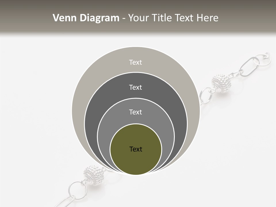 Sterling Silver Bracelet PowerPoint Template