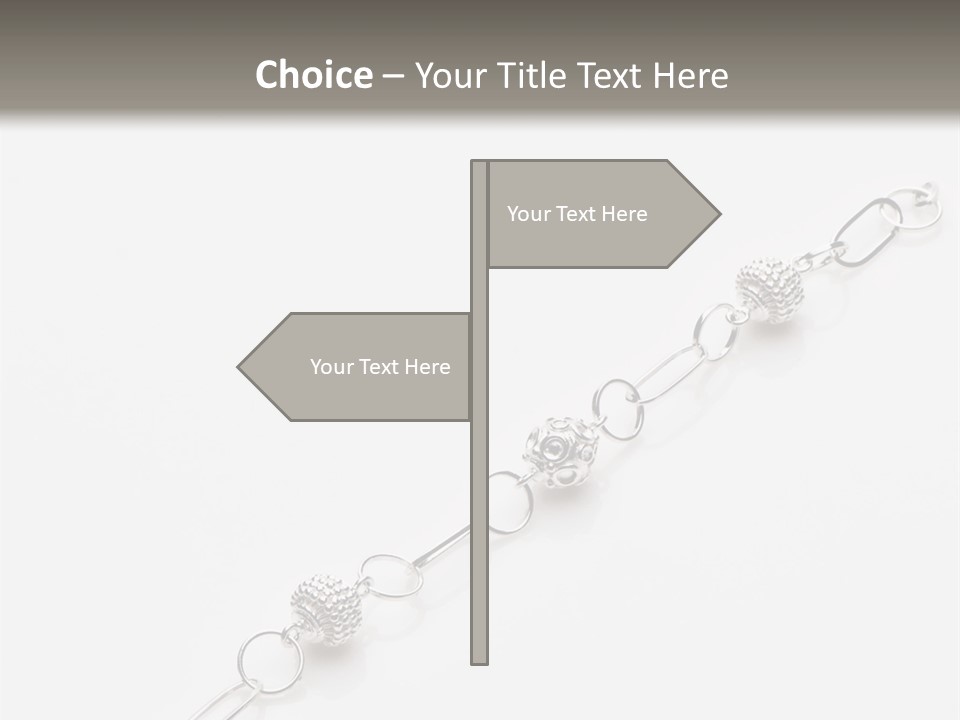 Sterling Silver Bracelet PowerPoint Template