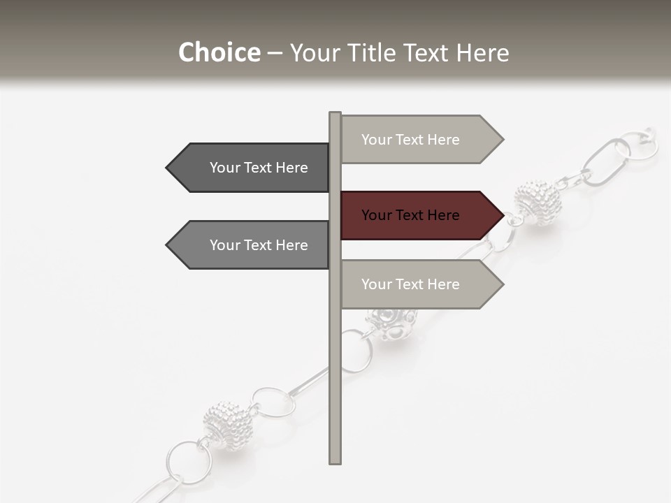 Sterling Silver Bracelet PowerPoint Template