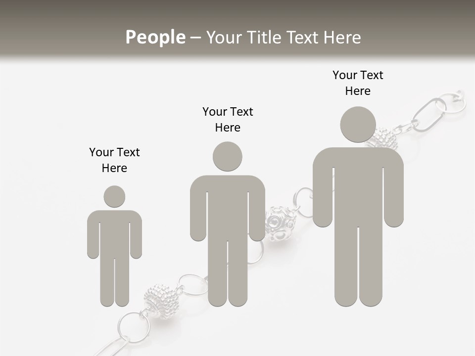 Sterling Silver Bracelet PowerPoint Template