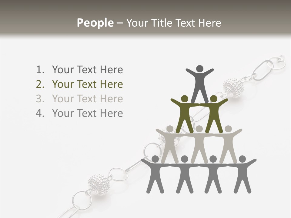 Sterling Silver Bracelet PowerPoint Template