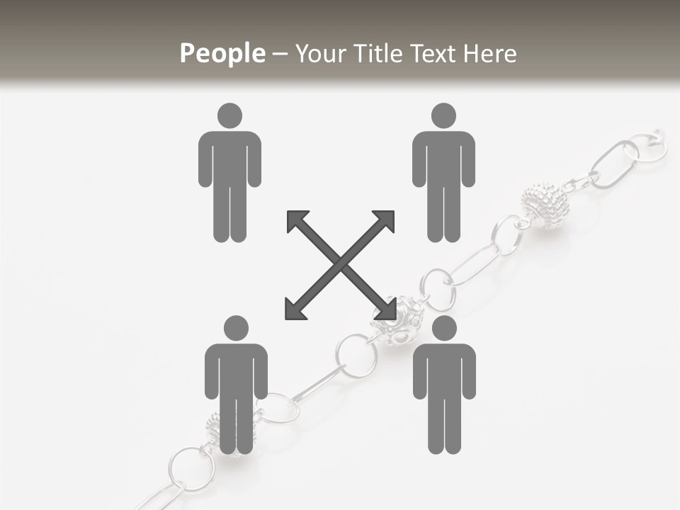 Sterling Silver Bracelet PowerPoint Template