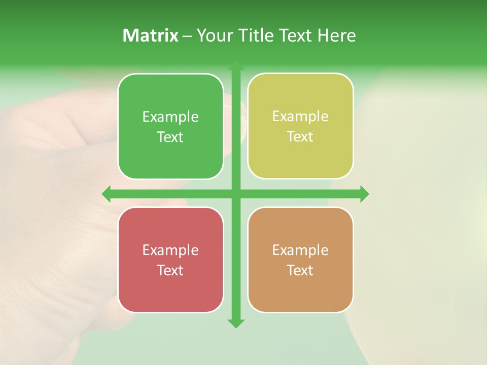 Hand Dart Punctured Balloon PowerPoint Template