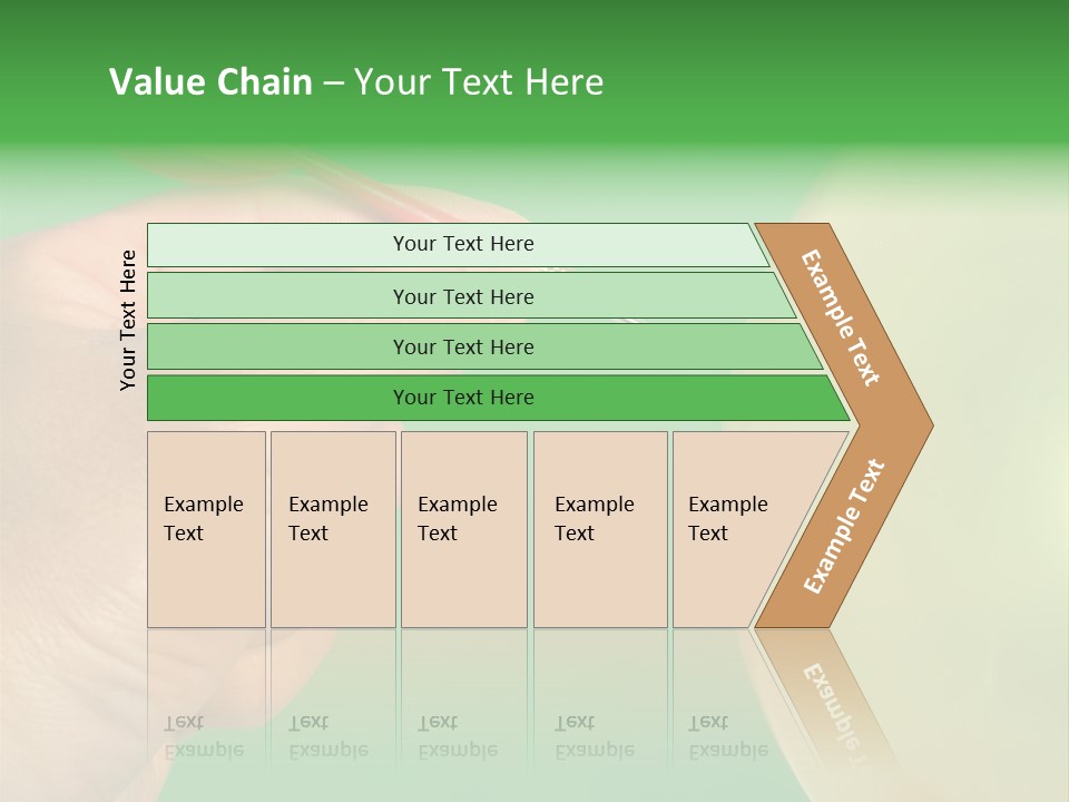 Hand Dart Punctured Balloon PowerPoint Template