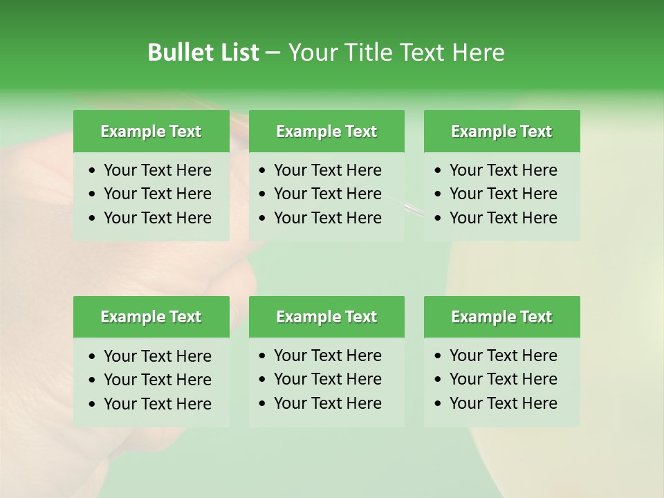 Hand Dart Punctured Balloon PowerPoint Template