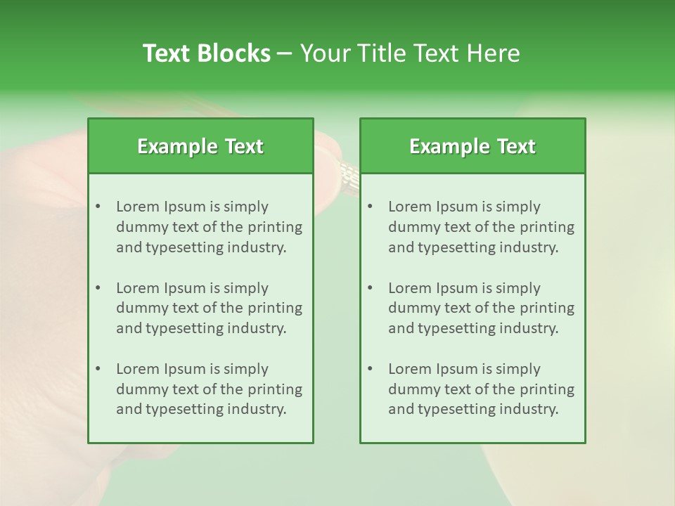 Hand Dart Punctured Balloon PowerPoint Template