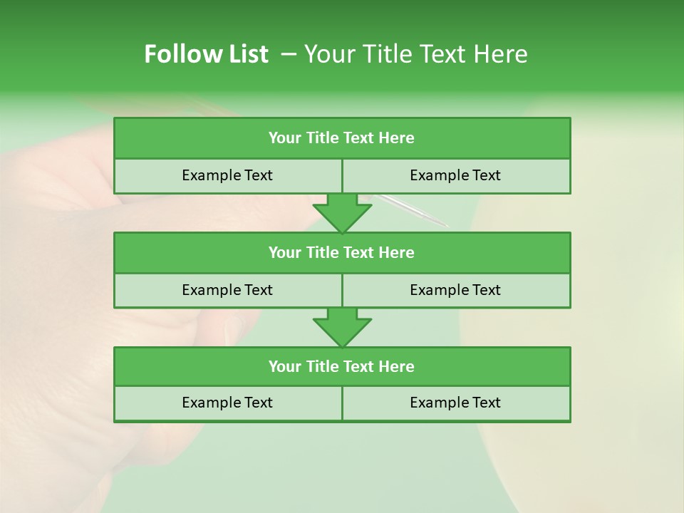Hand Dart Punctured Balloon PowerPoint Template