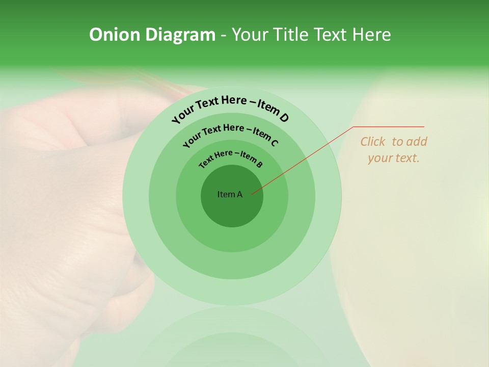 Hand Dart Punctured Balloon PowerPoint Template