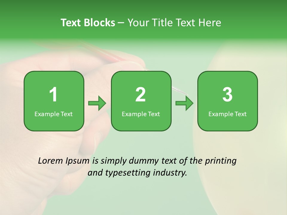 Hand Dart Punctured Balloon PowerPoint Template