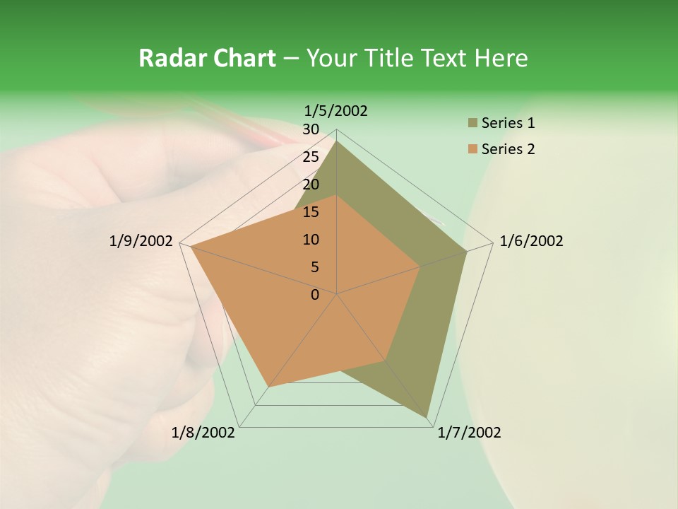 Hand Dart Punctured Balloon PowerPoint Template