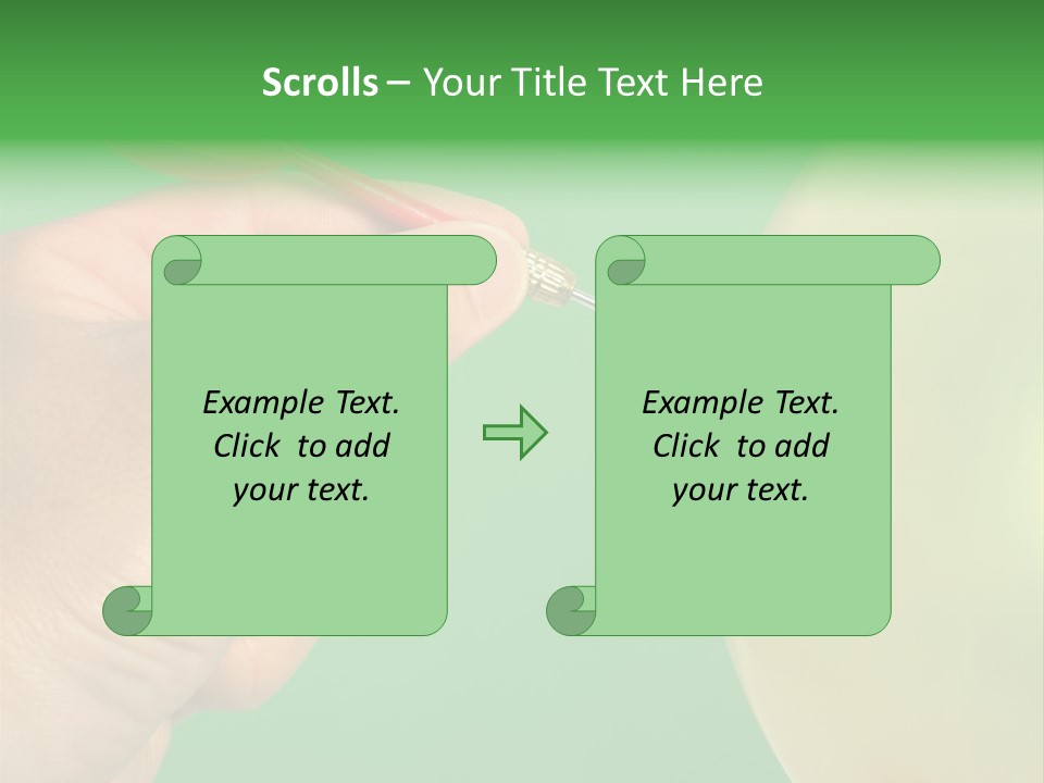 Hand Dart Punctured Balloon PowerPoint Template