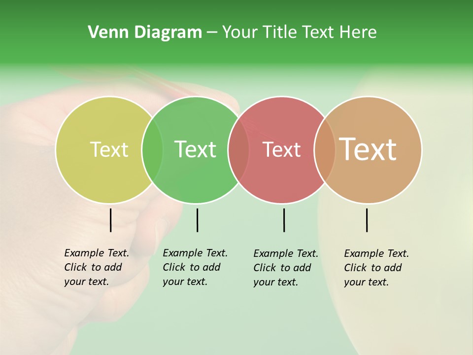 Hand Dart Punctured Balloon PowerPoint Template
