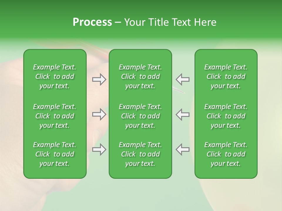 Hand Dart Punctured Balloon PowerPoint Template