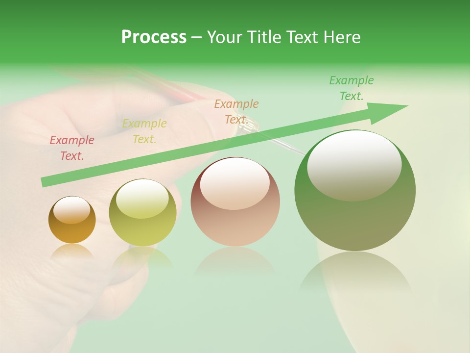 Hand Dart Punctured Balloon PowerPoint Template