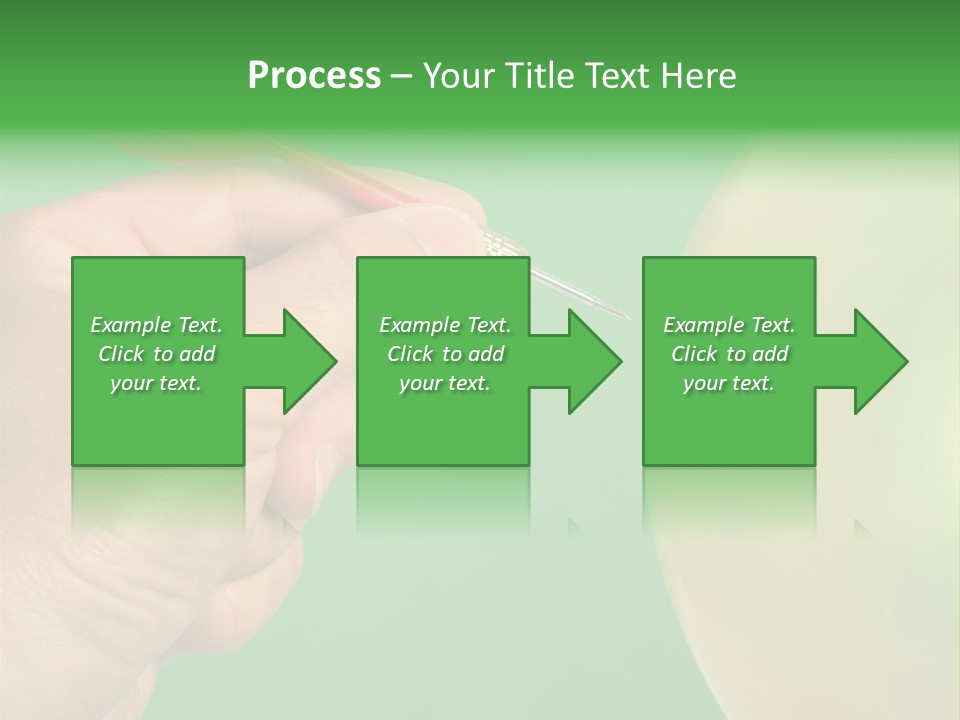 Hand Dart Punctured Balloon PowerPoint Template