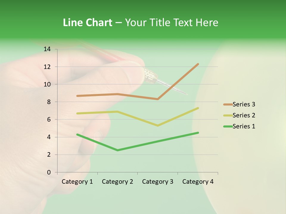Hand Dart Punctured Balloon PowerPoint Template