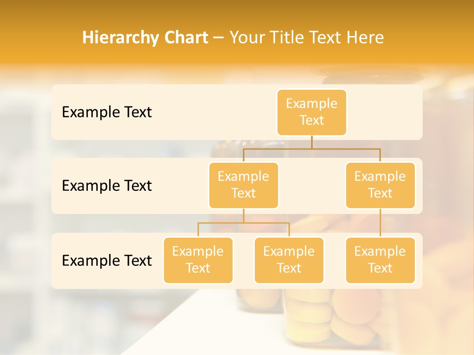 Row Of Bottles And Pills On A Chemists Counter PowerPoint Template