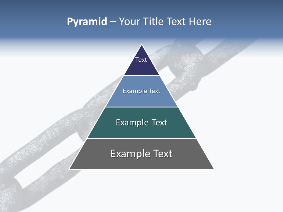 Frozen Chain Isolated On White Background PowerPoint Template