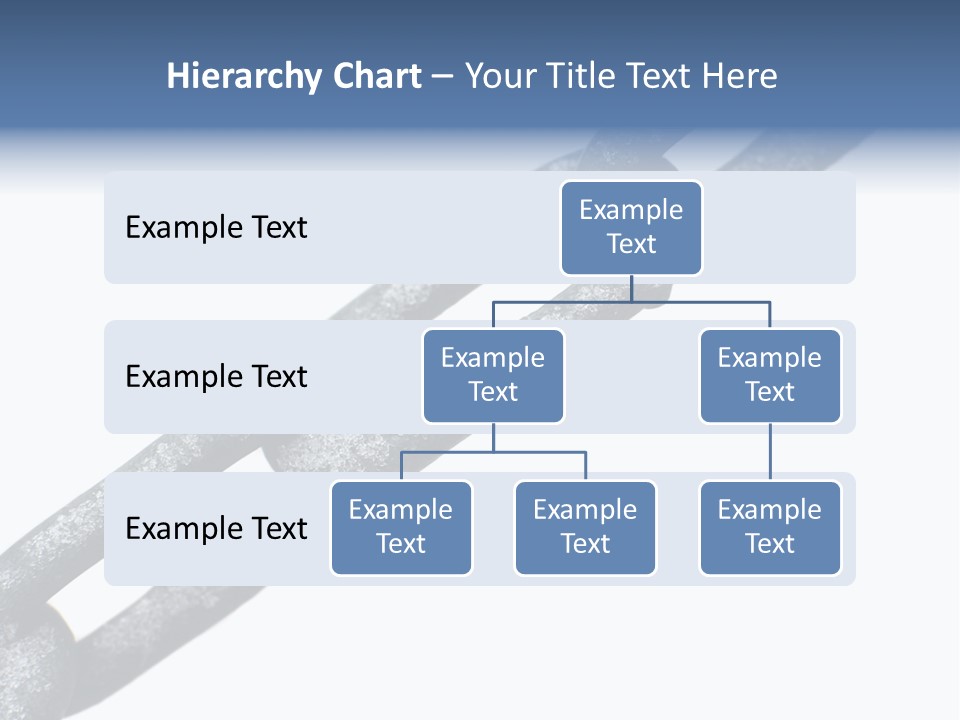 Frozen Chain Isolated On White Background PowerPoint Template