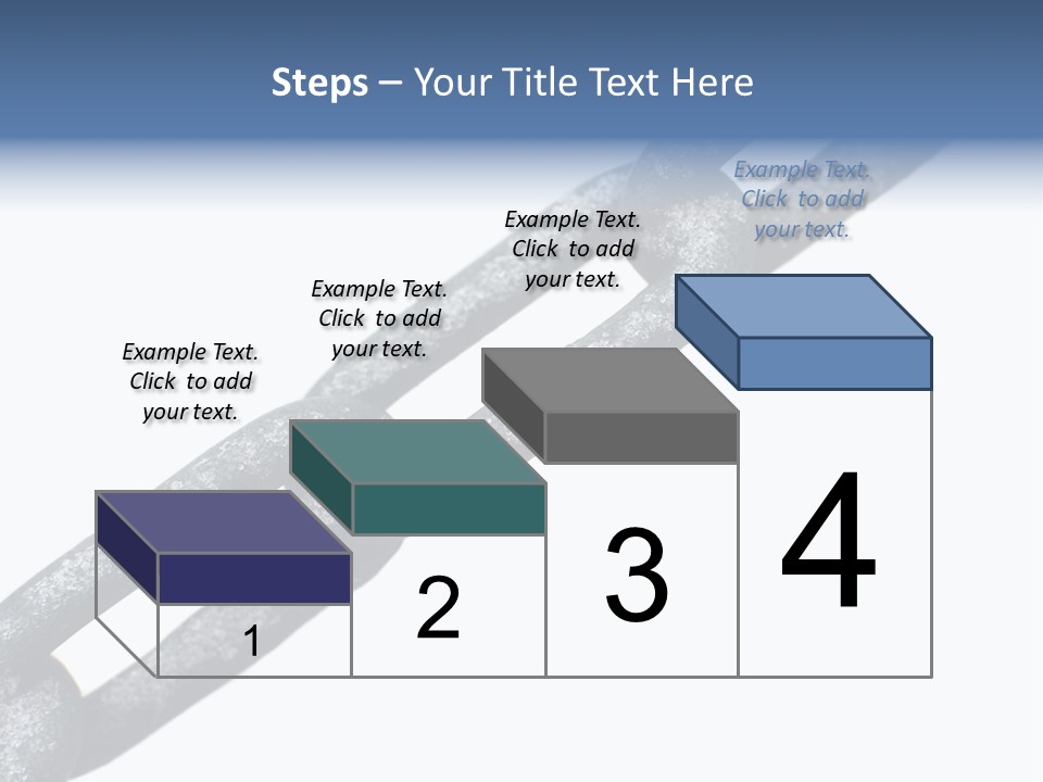 Frozen Chain Isolated On White Background PowerPoint Template