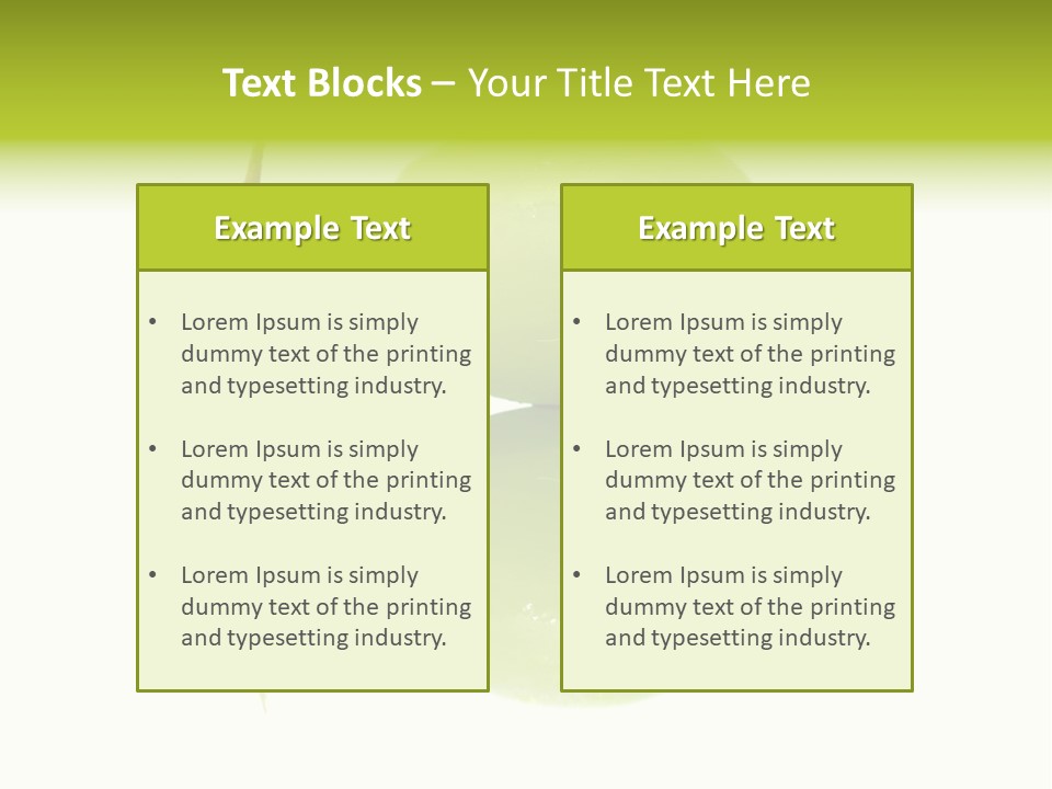 Close Up Of A Green Grapes Isolated Over White Background. PowerPoint Template