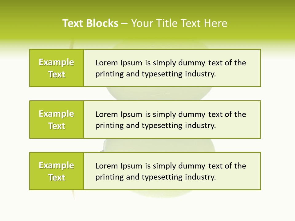 Close Up Of A Green Grapes Isolated Over White Background. PowerPoint Template