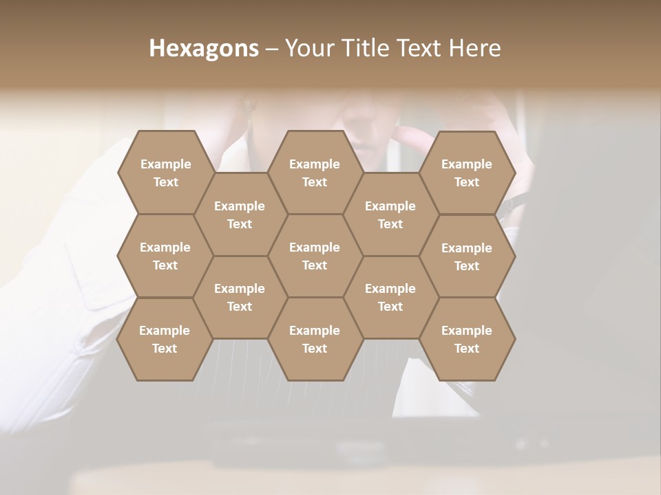 Businesswoman - Business Woman Concentrated - Concentrative . She Wears Glasses And Did Some Calculation. PowerPoint Template