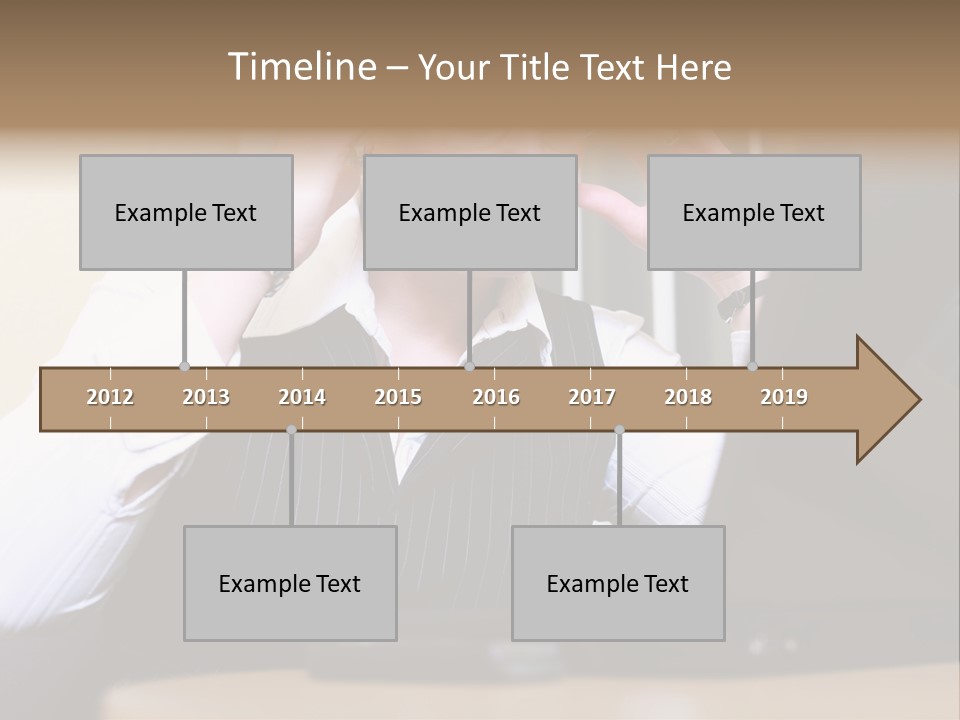 Businesswoman - Business Woman Concentrated - Concentrative . She Wears Glasses And Did Some Calculation. PowerPoint Template
