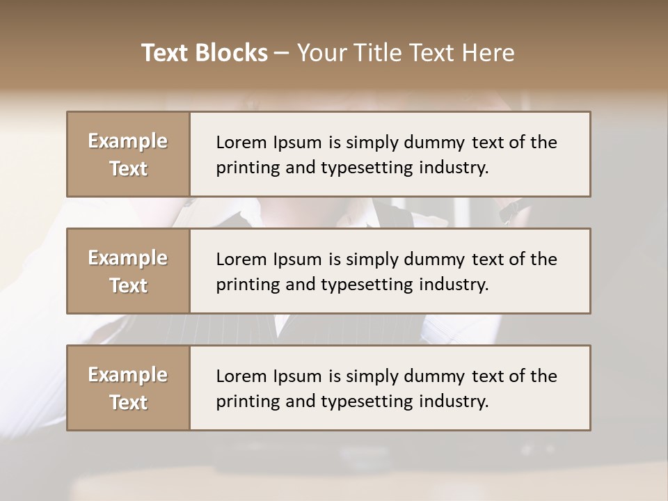 Businesswoman - Business Woman Concentrated - Concentrative . She Wears Glasses And Did Some Calculation. PowerPoint Template