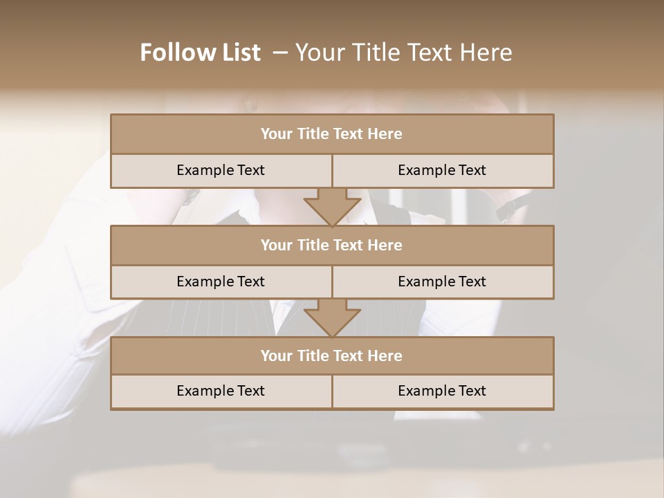 Businesswoman - Business Woman Concentrated - Concentrative . She Wears Glasses And Did Some Calculation. PowerPoint Template